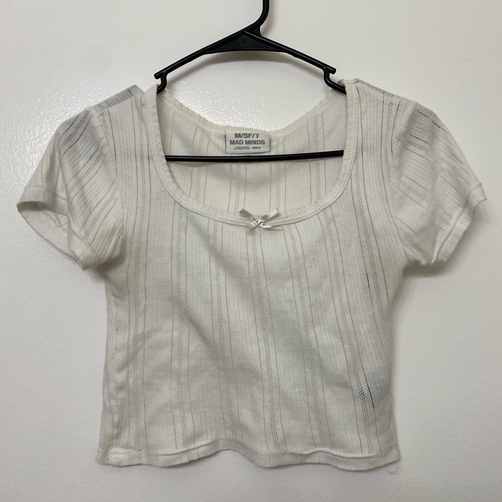 White crop top in size medium